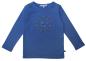 Preview: Enfant Terrible Shirt mit Vogelstickerei in blau  aus Biobaumwolle GOTS